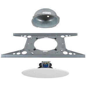 8" 70V Ceiling Speaker / White Grill / Tile Bridge & Backbox Bundle